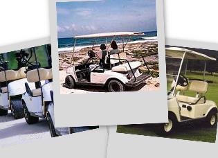 Golf Carts are the way to go...